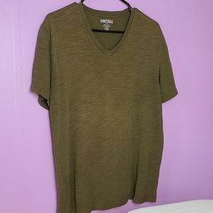 V neck kaki